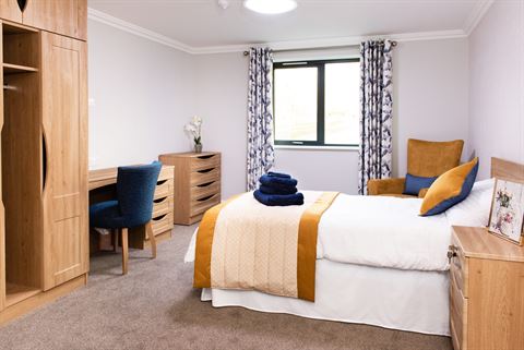 Case study image of dementia friendly bedroom 