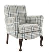 Picture of Windsor low back chair with buttons queen anne leg