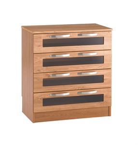 Picture of Boston 30" 4 drawer chest with perspex viewing panels