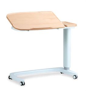 Picture of Enterprise tilting overbed table\chair in Beech with plastic base cover