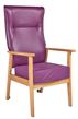 Picture of National patient high back chair with pressure reducing seat cushion and PU cover