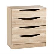 Picture of Delaware 4 Drawer Chest with Bowed Handles 