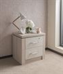 Picture of Aspen Bedside Unit with 2 Drawers and Lock