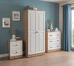 Picture of York Bedside Unit with 2 Drawers & Lock