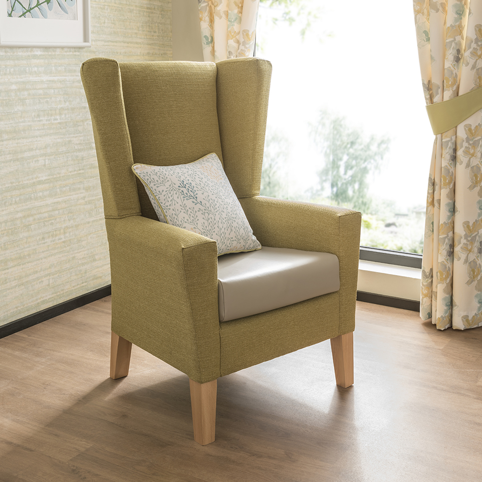 Modica High Back Wing Chair | Renray Healthcare