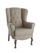 Picture of Windsor high back chair with buttons queen anne leg
