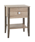 Picture of Virginia Bedside Table w/ Lockable Drawer & Shelf